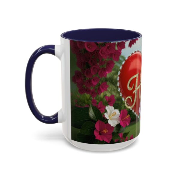 Our "Hope" 'Solid Red Heart' Inspirational design! Accent Coffee Mug, Perfect for Wedding Gifts, Love Confessions, Inspirational Floral Decor Philippians 4:8 - Image 23