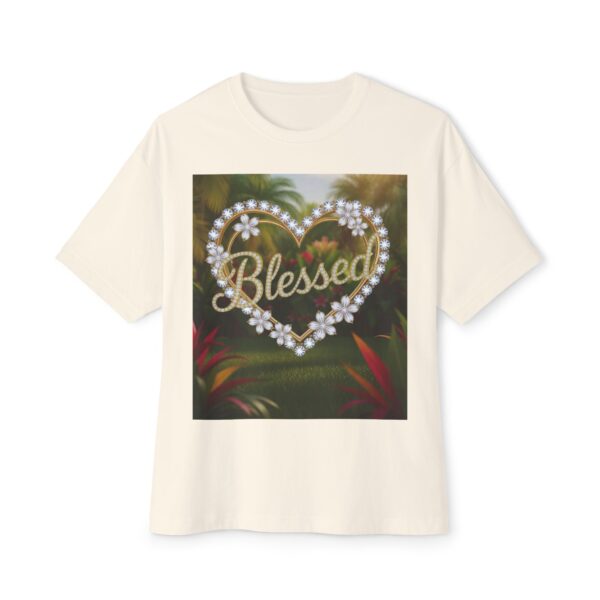 Our "Blessed" Biblical 'Garden' Unisex Tee Inspirational Christian Tshirt for Men and Women, Oversized Shirt, Boxy Top, Unisex Tee Shirt - Image 13