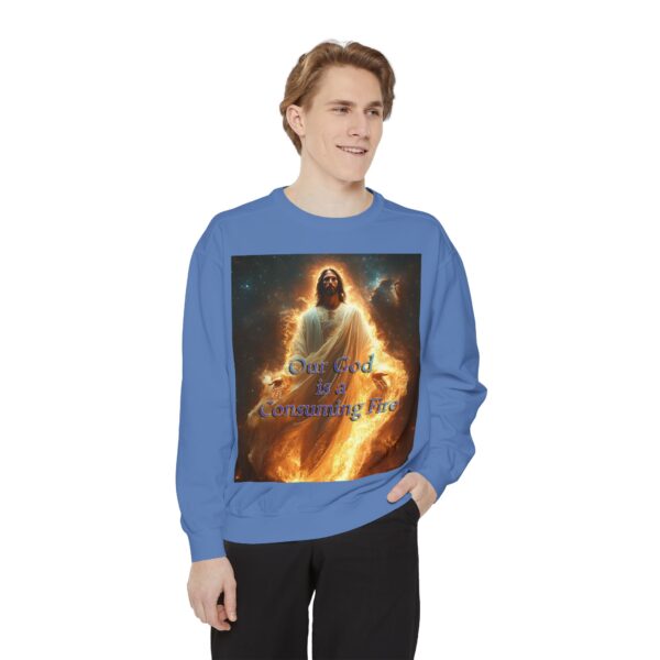 Sweatshirt Unisex Inspirational-Our Majestic "Our God is a Consuming Fire" Design - Faith Apparel, Unisex Top, Religious Gift, Comfort Wear, Church Event Style - Image 30