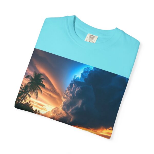 Garment-Dyed Unisex T-Shirt, with our "Night Lights - Philippines" design! Summer Casual Wear, Relaxed Style Inspirational Tropical Beach - Image 37