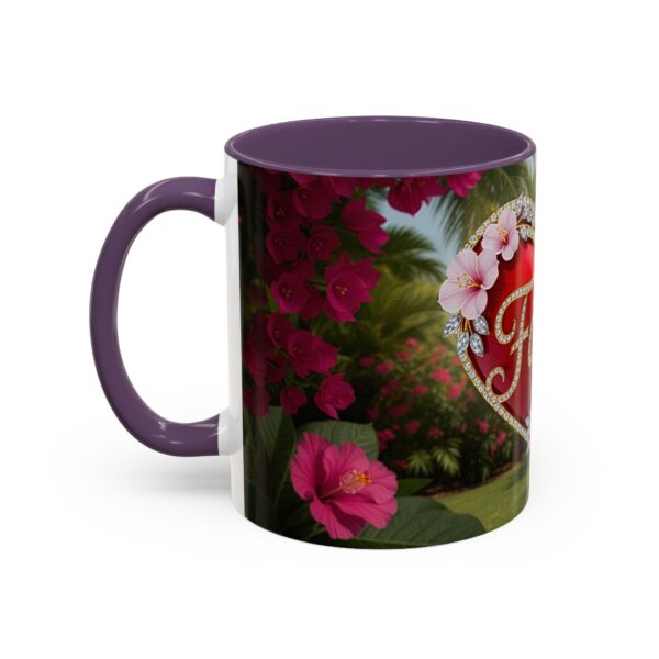 Our "Faith" 'Solid Red Heart' inspirational Design Accent Coffee Mug, Perfect for Wedding Gifts, Love & Faith Decor, Philippians 4:8 - Image 47