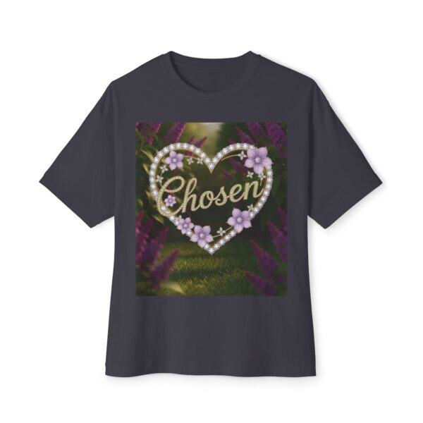 Our "CHOSEN" Inspirational Bible 'Garden Design' Christian Unisex Tee, Oversized Shirt, Boxy Top, Spiritual Tshirt, Gift for Christians - Image 21
