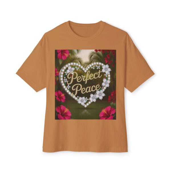 Our "PERFECT PEACE" Biblical 'Garden' Unisex Tee Inspirational Christian Tshirt for Men and Women, Oversized Shirt, Boxy Top Tee Shirt - Image 17