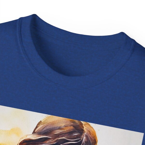 Our "God is Love" series with Jesus hugging a BABY LAMB, Inspirational Christian Unisex Cotton T-Shirt, Faith Spiritual Apparel, Love Gift - Image 39