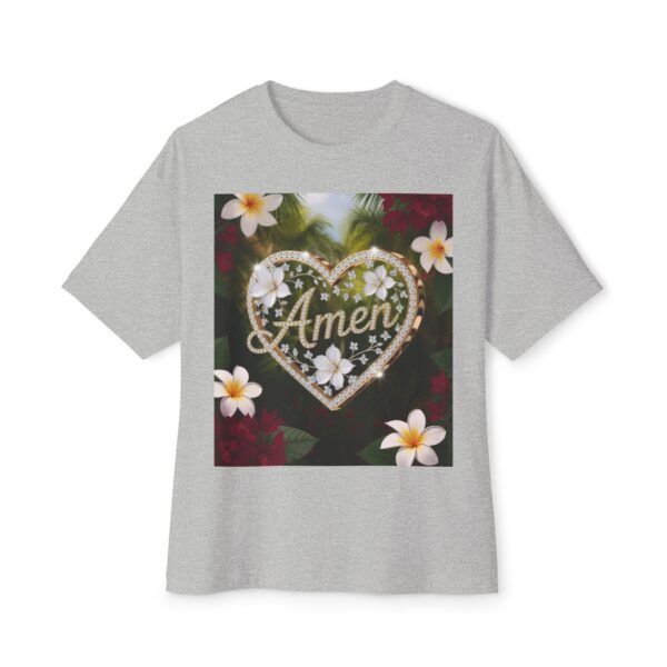 Our "AMEN" Biblical 'Diamond Ring Heart' Unisex Tee, Inspirational, Christian Tshirt, Oversized Shirt, Boxy Top! - Image 29