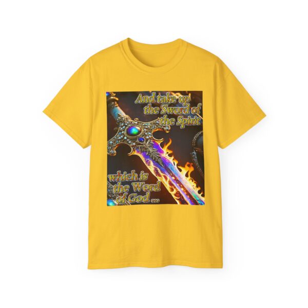 Our "Sword of the Spirit" Inspirational Bible Verse Design Unisex Cotton T-Shirt Philippians 4:8 Faith Apparel Spiritual Warfare gift - Image 21