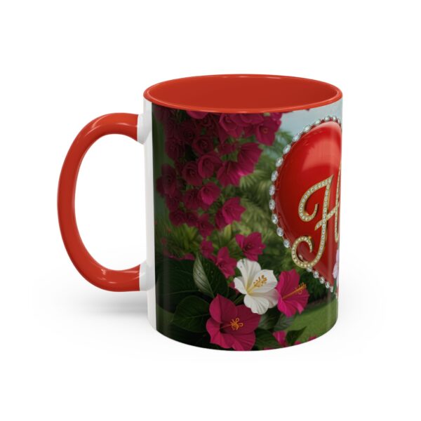 Our "Hope" 'Solid Red Heart' Inspirational design! Accent Coffee Mug, Perfect for Wedding Gifts, Love Confessions, Inspirational Floral Decor Philippians 4:8 - Image 15