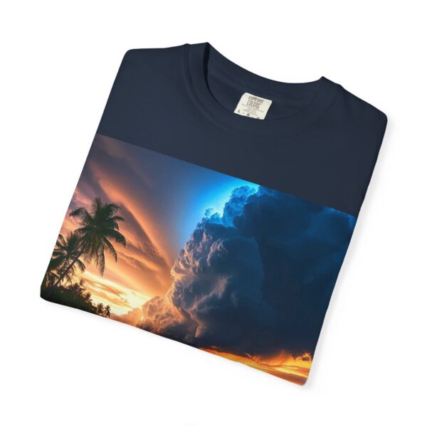 Garment-Dyed Unisex T-Shirt, with our "Night Lights - Philippines" design! Summer Casual Wear, Relaxed Style Inspirational Tropical Beach - Image 45