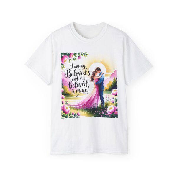 Our Inspirational "I am my Beloved's" Unisex Cotton T-Shirt, Faith Spiritual Apparel, Love Gift, Song of Solomon, Gospel Fashion - Image 5