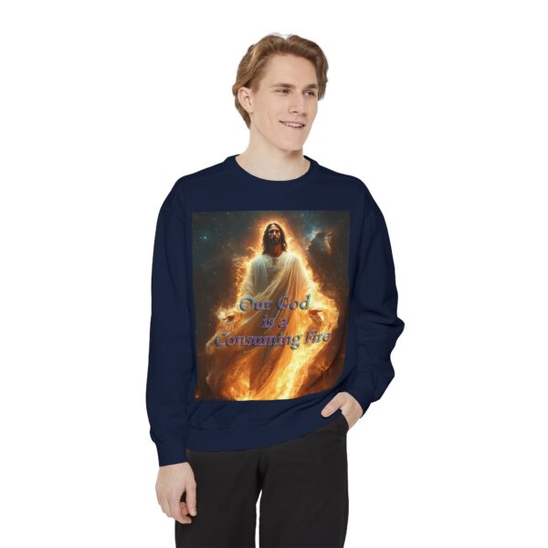 Sweatshirt Unisex Inspirational-Our Majestic "Our God is a Consuming Fire" Design - Faith Apparel, Unisex Top, Religious Gift, Comfort Wear, Church Event Style - Image 39