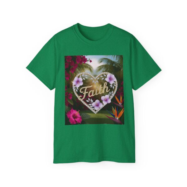 Our "Faith" Inspirational 'Diamond Ring Heart' Design Vintage Christian Faith Apparel Unisex Cotton T-Shirt Thoughtful Quote, Philippians 4:8 - Image 35