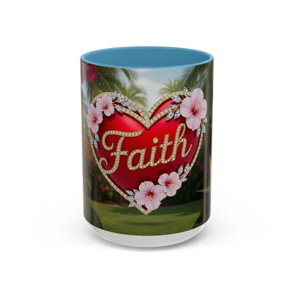 Our "Faith" 'Solid Red Heart' inspirational Design Accent Coffee Mug, Perfect for Wedding Gifts, Love & Faith Decor, Philippians 4:8 - Image 37