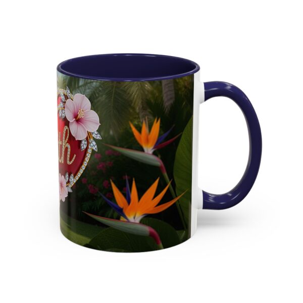 Our "Faith" 'Solid Red Heart' inspirational Design Accent Coffee Mug, Perfect for Wedding Gifts, Love & Faith Decor, Philippians 4:8 - Image 6