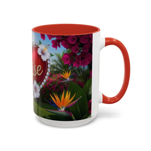 Our "Praise" 'Solid Red Heart' Inspirational Design Accent Coffee Mug, Perfect for Wedding Gifts, Love & Faith Decor, Philippians 4:8 - Image 30