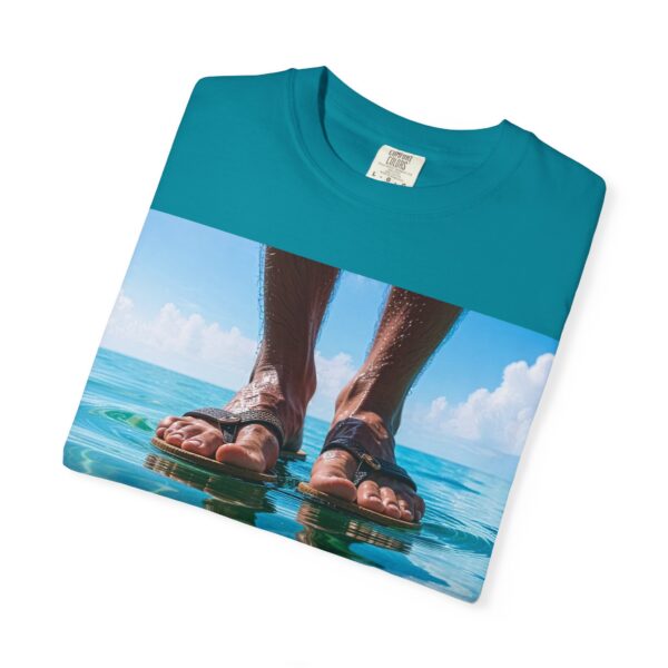 Garment-Dyed Unisex T-Shirt, Walk on Water "Trust" Graphic Design Tee, Summer Casual Wear, Beach Day Outfit, Ocean Lover Gift, Relaxed Style - Image 27