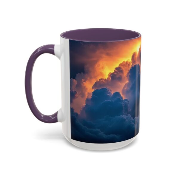 Our "Storm Light" design Accent Coffee Mug, Perfect for Wedding Gifts, Inspirational Decor, Beauty of God's Creation, Tea Cup, Ceramic - Image 59