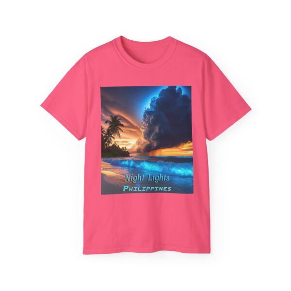 Our "Night Lights - Philippines" Inspirational Design Vintage Christian Faith Apparel Unisex Cotton T-Shirt God is Light Philippians 4:8 - Image 53