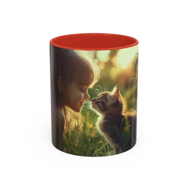 Our 'Kitten Kisses' "Think on these things" Inspirational Coffee Mug Perfect for Christian Gift Birthday Coffee & Cat Lover Philippians 4:8 - Image 13