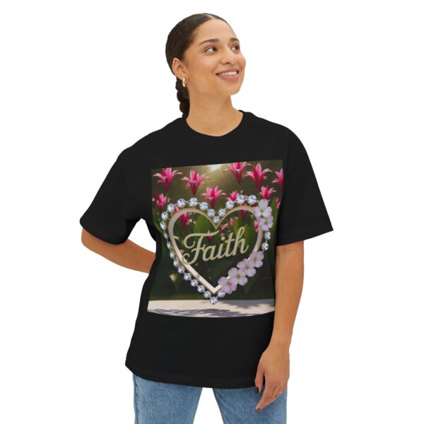 Our "Faith" Biblical 'Garden' Unisex Tee, Inspirational, Christian Tshirt, Oversized Shirt, Boxy Top! - Image 11