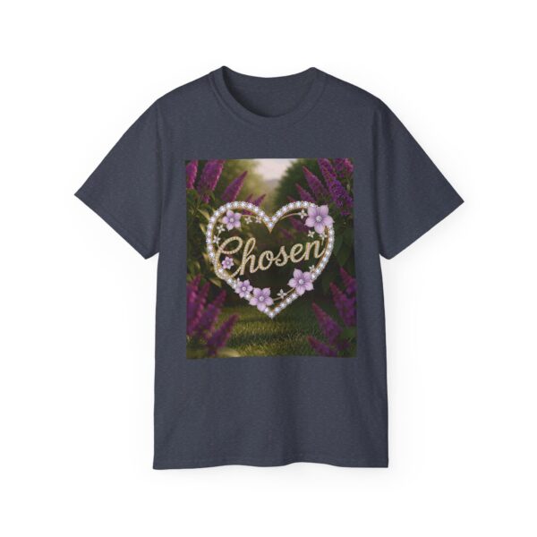 Our "Chosen" Inspirational 'Diamond Ring Heart Design Vintage Christian Faith Apparel Unisex Cotton T-Shirt Thoughtful Quote Philippians 4:8 - Image 41