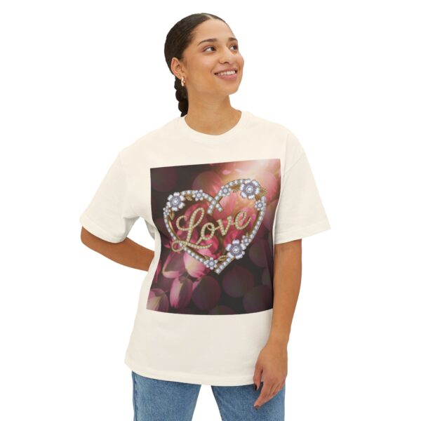 Our "LOVE" Biblical 'Petals' Unisex Tee, Inspirational, Christian Tshirt, Oversized Shirt, Boxy Top! - Image 15