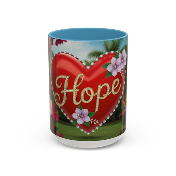 Our "Hope" 'Solid Red Heart' Inspirational design! Accent Coffee Mug, Perfect for Wedding Gifts, Love Confessions, Inspirational Floral Decor Philippians 4:8 - Image 37