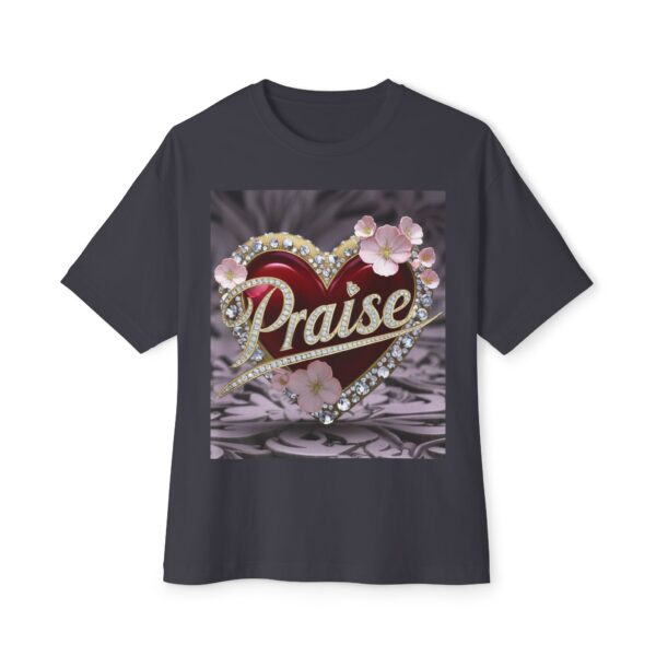 Our "PRAISE" Inspirational Bible Verse Christian Unisex Tee, Religious Oversized Shirt, Boxy Top, Spiritual Tshirt, Gift for Christians - Image 21
