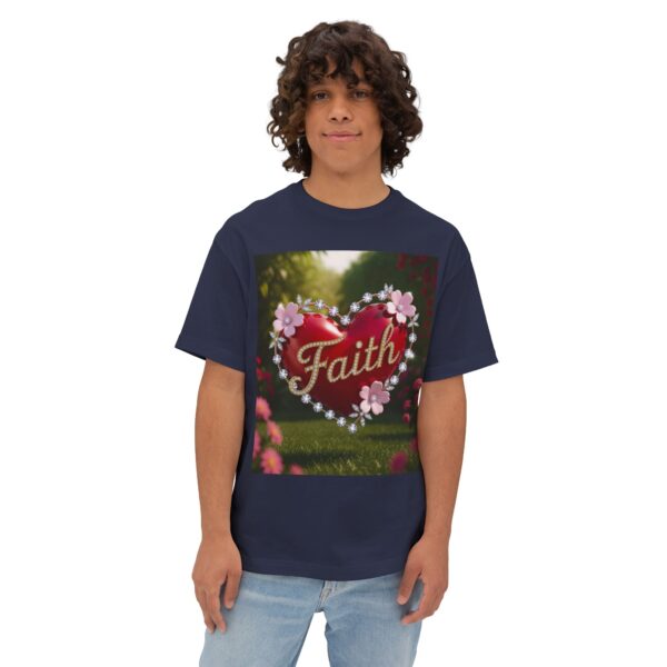 Our "FAITH" Inspirational Bible 'Flower-Garden' Christian Unisex Tee, Oversized Shirt, Boxy Top, Spiritual Tshirt, Gift for Christians - Image 11
