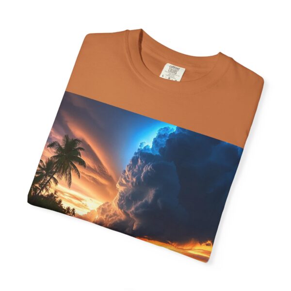 Garment-Dyed Unisex T-Shirt, with our "Night Lights - Philippines" design! Summer Casual Wear, Relaxed Style Inspirational Tropical Beach - Image 21