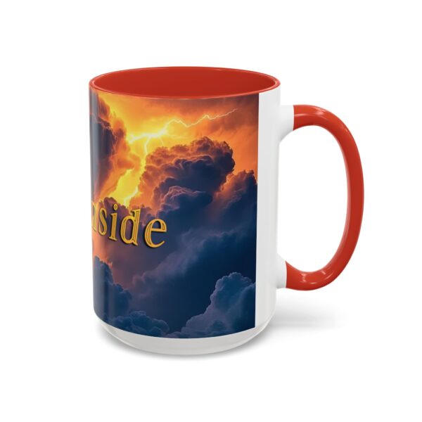 Our 'Storm Light' "Fire Inside" design Accent Coffee Mug, Perfect for Wedding Gifts, Inspirational Beauty of God's Creation, Tea Cup Ceramic - Image 30