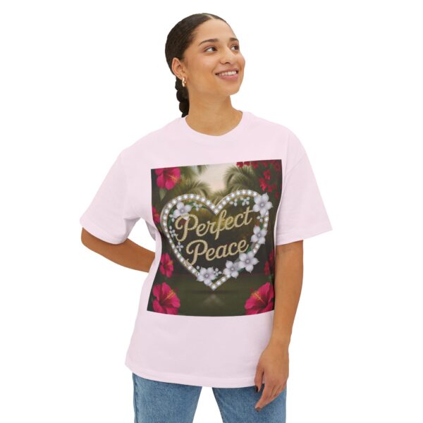 Our "PERFECT PEACE" Biblical 'Garden' Unisex Tee Inspirational Christian Tshirt for Men and Women, Oversized Shirt, Boxy Top Tee Shirt - Image 11