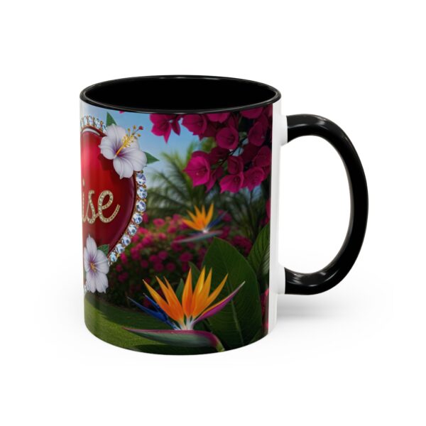 Our "Praise" 'Solid Red Heart' Inspirational Design Accent Coffee Mug, Perfect for Wedding Gifts, Love & Faith Decor, Philippians 4:8 - Image 2