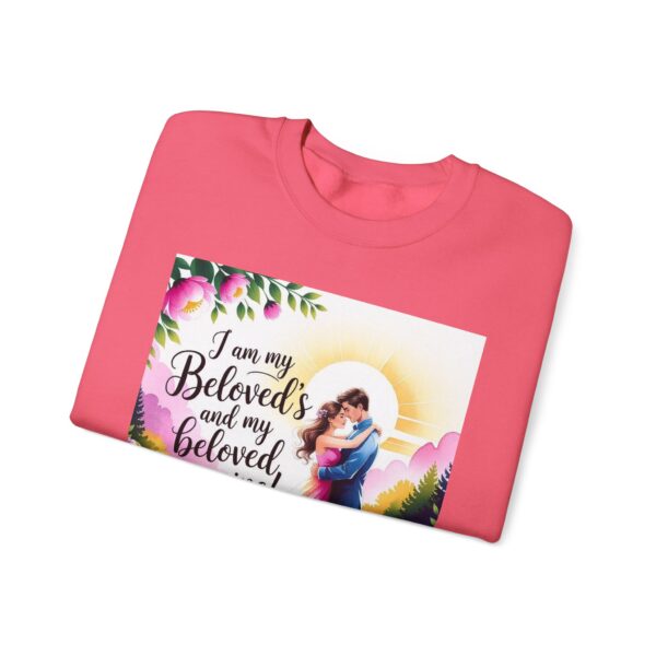 Crewneck Lightweight Sweatshirt with our "I am my Beloved's" Vintage Inspired Sweatshirt, Couple's Gift, Weddings, Anniversaries, Biblical, Song of Solomon - Image 43