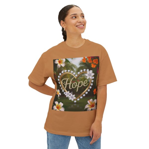 Our "HOPE" Inspirational Bible 'Garden Design' Christian Unisex Tee, Oversized Shirt, Boxy Top, Spiritual Tshirt, Gift for Christians - Image 19