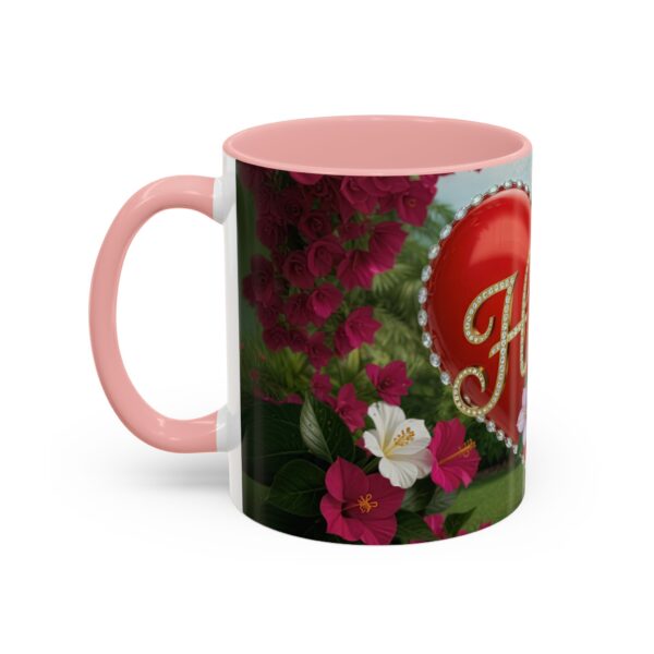 Our "Hope" 'Solid Red Heart' Inspirational design! Accent Coffee Mug, Perfect for Wedding Gifts, Love Confessions, Inspirational Floral Decor Philippians 4:8 - Image 11