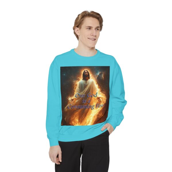 Sweatshirt Unisex Inspirational-Our Majestic "Our God is a Consuming Fire" Design - Faith Apparel, Unisex Top, Religious Gift, Comfort Wear, Church Event Style - Image 24