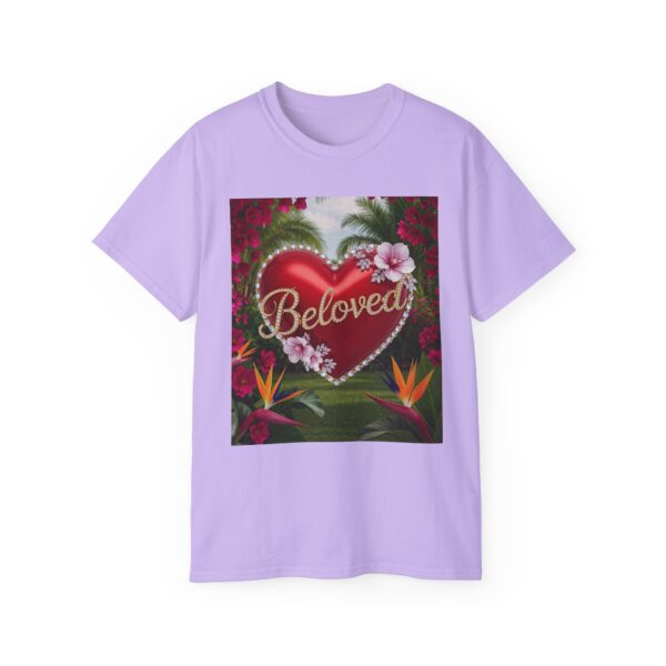 Our "Beloved" Inspirational 'Solid Red Heart' Design Vintage Christian Faith Apparel Unisex Cotton T-Shirt Thoughtful Quote, Philippians 4:8 - Image 45