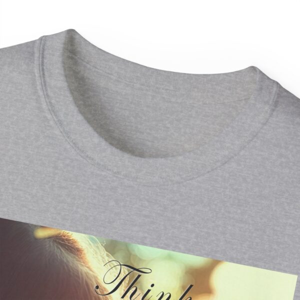Inspirational 'Kitten Kisses' "Think on these things" Vintage Christian Faith Apparel Unisex Cotton T-Shirt, Pet Lover Cute Thoughtful Quote - Image 7