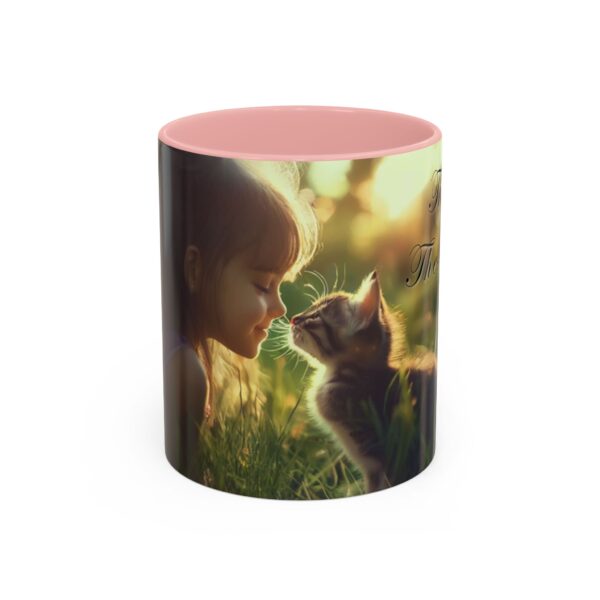 Our 'Kitten Kisses' "Think on these things" Inspirational Coffee Mug Perfect for Christian Gift Birthday Coffee & Cat Lover Philippians 4:8 - Image 9