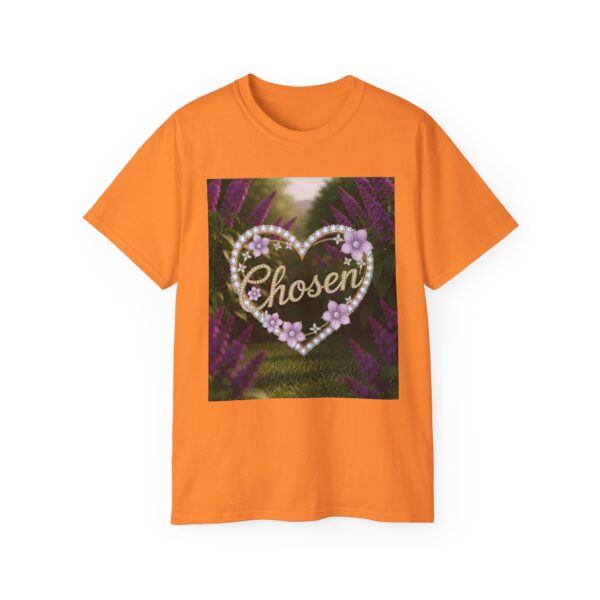 Our "Chosen" Inspirational 'Diamond Ring Heart Design Vintage Christian Faith Apparel Unisex Cotton T-Shirt Thoughtful Quote Philippians 4:8 - Image 9
