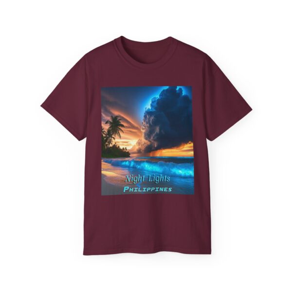 Our "Night Lights - Philippines" Inspirational Design Vintage Christian Faith Apparel Unisex Cotton T-Shirt God is Light Philippians 4:8 - Image 17