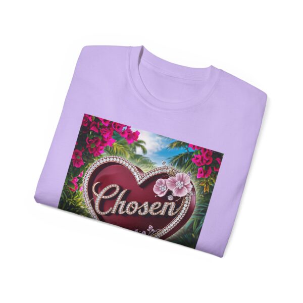 Our "Chosen" Inspirational 'Solid Red Heart' Design Vintage Christian Faith Apparel Unisex Cotton T-Shirt, Thoughtful Quote, Philippians 4:8 - Image 53