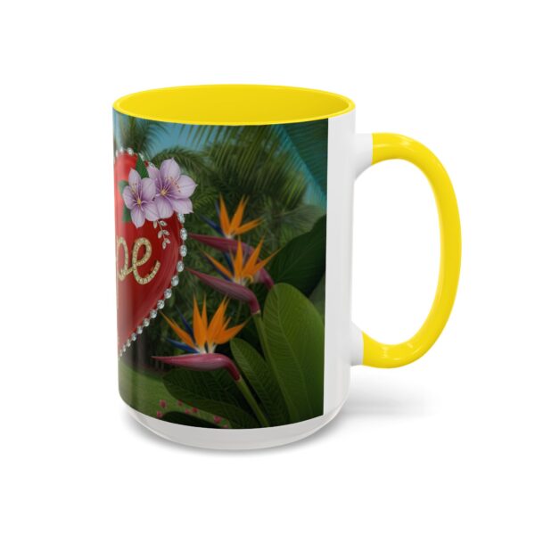 Our "Hope" 'Solid Red Heart' Inspirational design! Accent Coffee Mug, Perfect for Wedding Gifts, Love Confessions, Inspirational Floral Decor Philippians 4:8 - Image 62