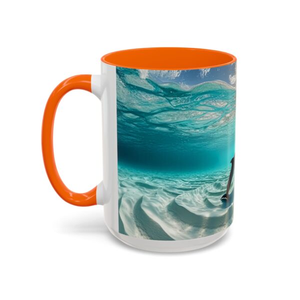 Our "Dolphins at Rest" design Accent Coffee Mug, Perfect for Wedding Gifts, Inspirational Decor, Beauty of God's Creation, Tea Cup, Ceramic - Image 55