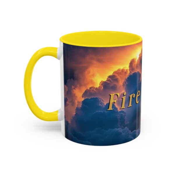Our 'Storm Light' "Fire Inside" design Accent Coffee Mug, Perfect for Wedding Gifts, Inspirational Beauty of God's Creation, Tea Cup Ceramic - Image 51