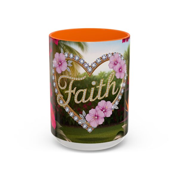 Our "Faith" 'Diamond Ring Heart' Inspirational design Accent Coffee Mug, Perfect for Wedding Gifts, Love & Faith Decor, Philippians 4:8 - Image 53
