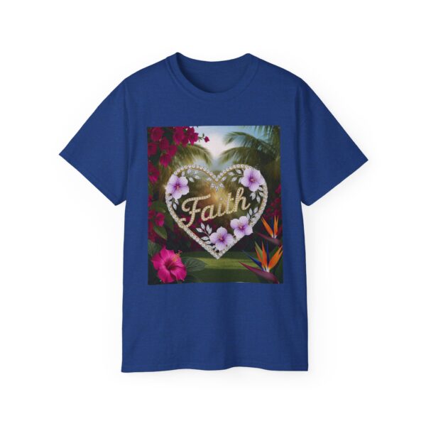 Our "Faith" Inspirational 'Diamond Ring Heart' Design Vintage Christian Faith Apparel Unisex Cotton T-Shirt Thoughtful Quote, Philippians 4:8 - Image 43