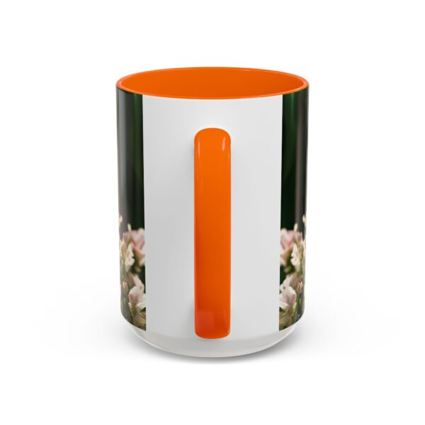Our "Amen" Inspirational 'Elaborate Red Flowers Heart' design Accent Coffee Mug, Perfect for Wedding Gifts, Love & Faith Decor, Philippians 4:8 - Image 56