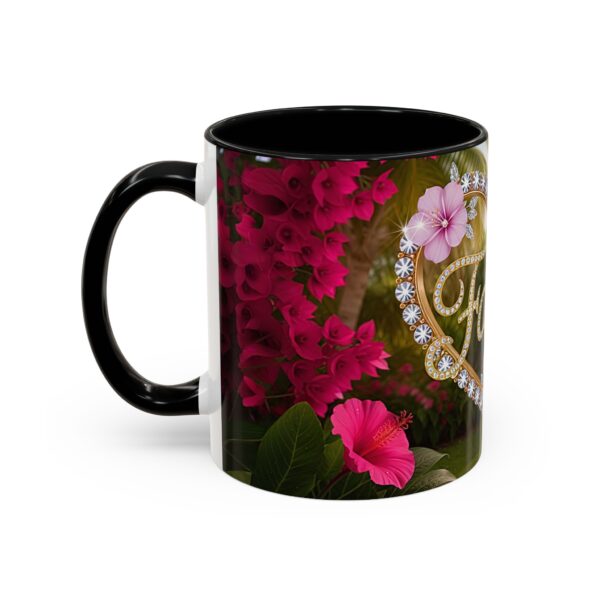Our "Faith" 'Diamond Ring Heart' Inspirational design Accent Coffee Mug, Perfect for Wedding Gifts, Love & Faith Decor, Philippians 4:8 - Image 3