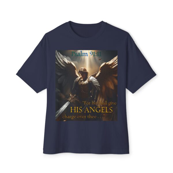 Angelic Guardian Biblical Unisex Tee, Inspirational, Christian Tshirt, Oversized Shirt, Boxy Top - Image 33